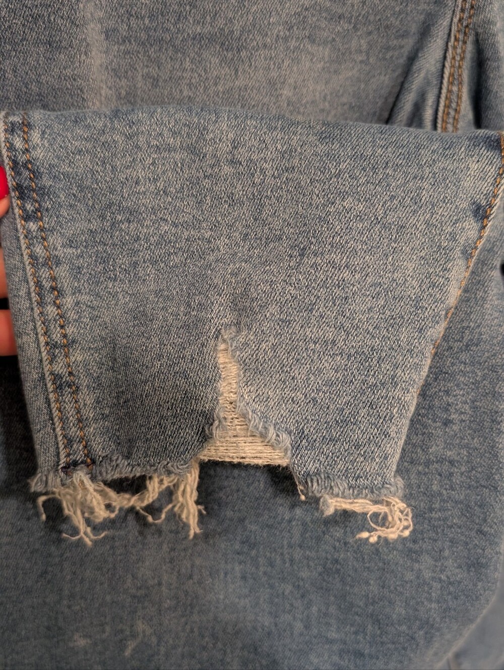 Maurice's Distressed High-Rise Blue Women's Jeans - Picture 5 of 7